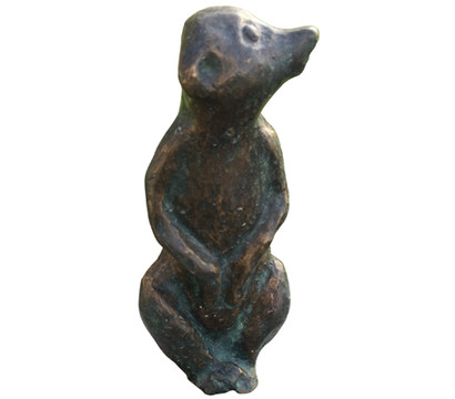 Rottenecker Bronze-Erdmännchen klein, wasserspeiend