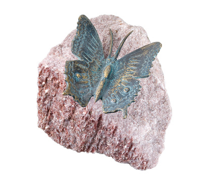 Rottenecker Bronze-Schmetterling auf Rosariofindling, ca. B15/H10/T15 cm