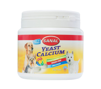 SANAL Ergänzungsfutter für Hunde Hefe & Calcium Tabletten