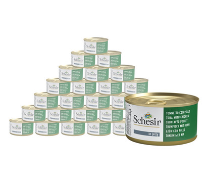 Schesir® Nassfutter für Katzen Jelly Adult, 24 x 85 g