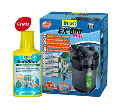 Tetra Außenfilter EX 800 Plus + GRATIS SafeStart 50 ml