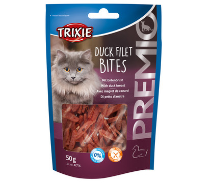 Trixie Premio Duck Filet Bites, Katzensnack, 50 g