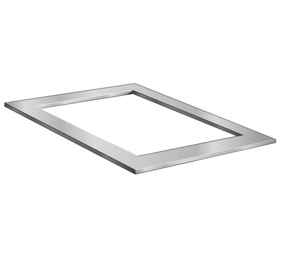 Ubbink Edelstahl-Rahmen Quadra Inox Frame, ca. B120/H8/T82 cm