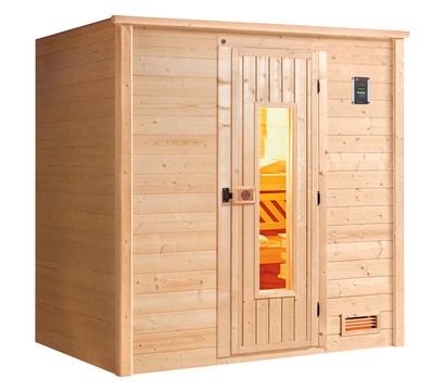 Weka Sauna Bergen mit Holztür