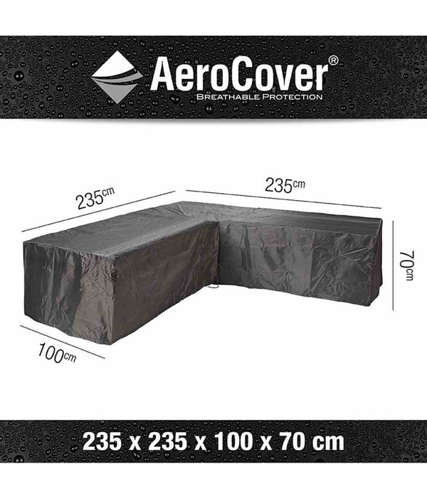 Aero Cover Loungesethülle L-Form, 235x235x100xH 70 cm