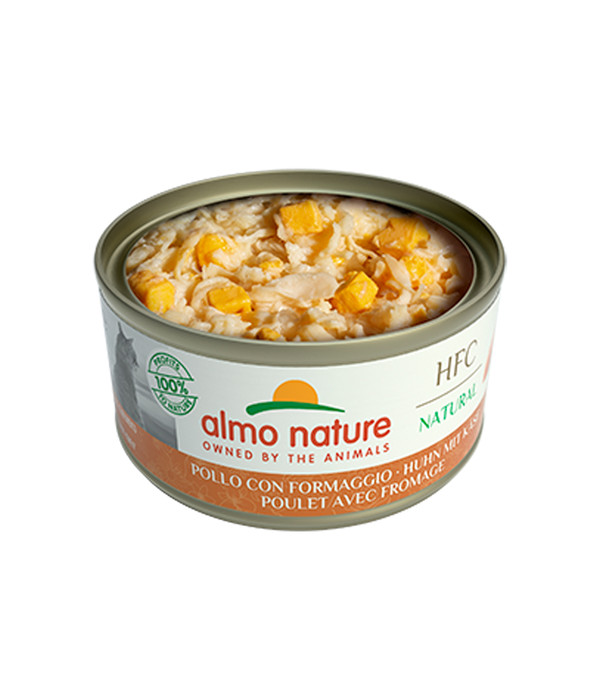 almo nature Nassfutter HFC Natural Huhn mit Käse, 24 x 70 g