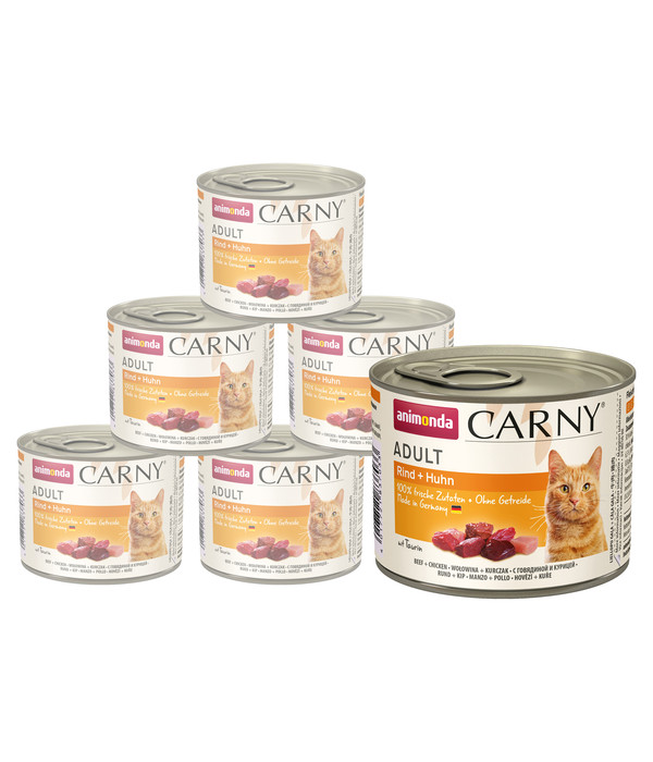 animonda CARNY® Nassfutter Adult für Katzen, 6 x 200 g