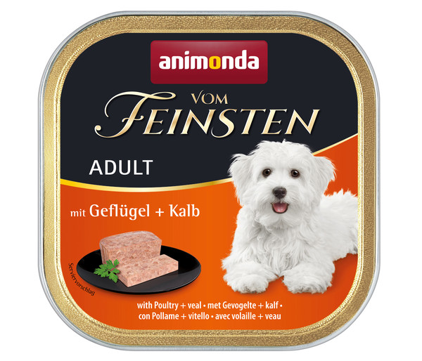 animonda VOM FEINSTEN Nassfutter für Hunde Adult, 22 x 150 g