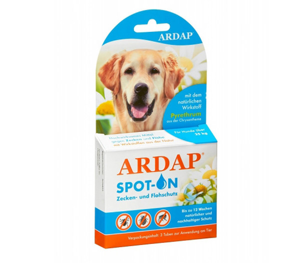 ARDAP® Zecken- und Flohschutz Spot-On für große Hunde, 3 x 4ml