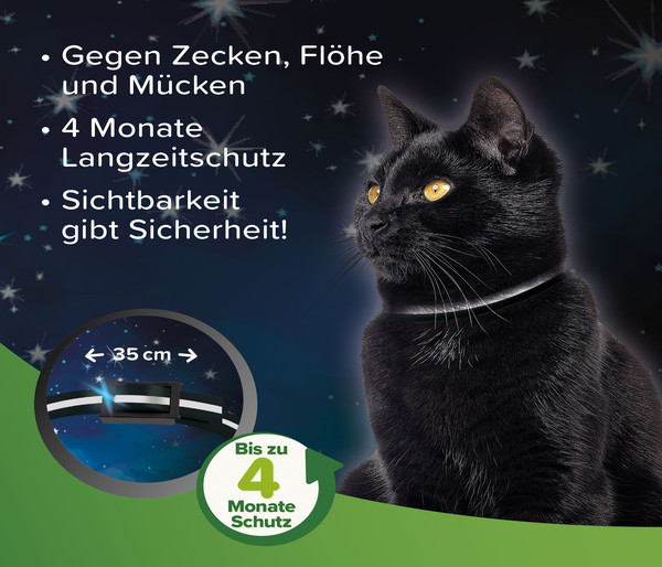 beaphar Zecken- und Flohschutzband für Katzen, 35 cm