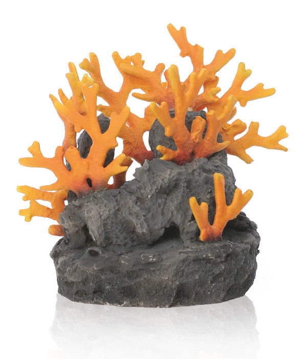 biOrb® Aquariumdeko Lavagestein mit Feuerkoralle Ornament