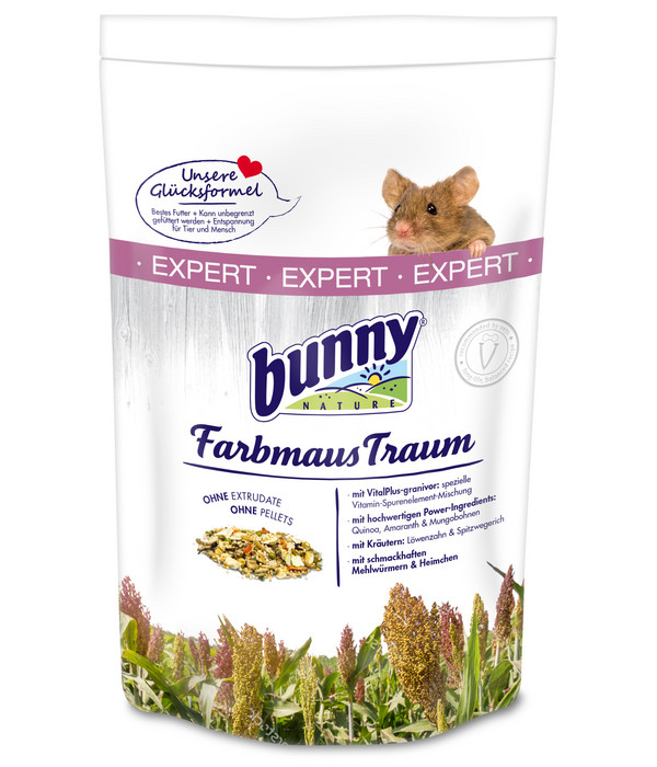 bunny® NATURE Nagerfutter FarbmausTraum EXPERT, 500 g