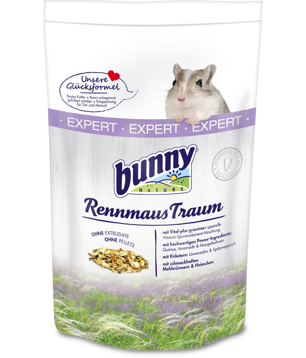 bunny® NATURE Nagerfutter RennmausTraum EXPERT, 500 g