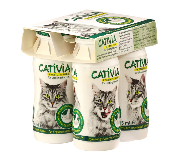 Cativia Katzenmilch, 6x4 Flaschen, Katzensnack