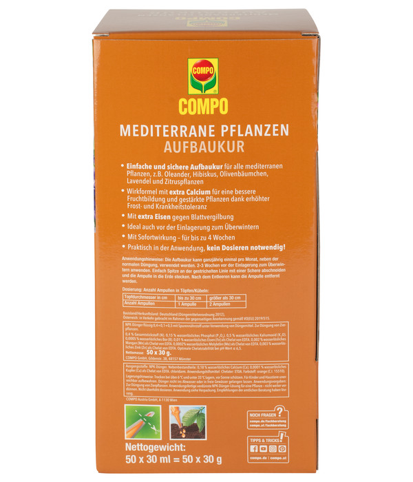 COMPO Mediterrane Pflanzen Aufbaukur, 30 ml