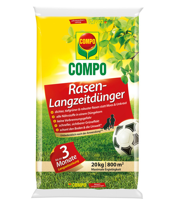 COMPO Rasen-Langzeitdünger, 20 kg