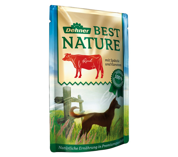 Dehner Best Nature Nassfutter für Hunde Adult, 12 x 150 g