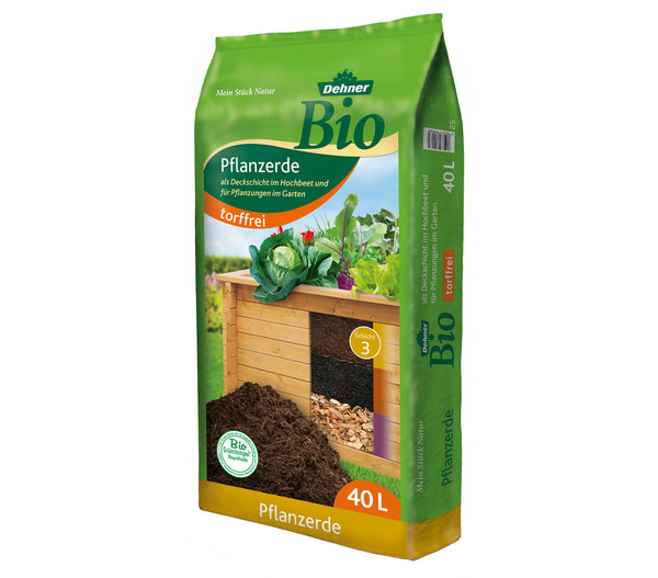 Dehner Bio Hochbeet-Pflanzerde, 40 l