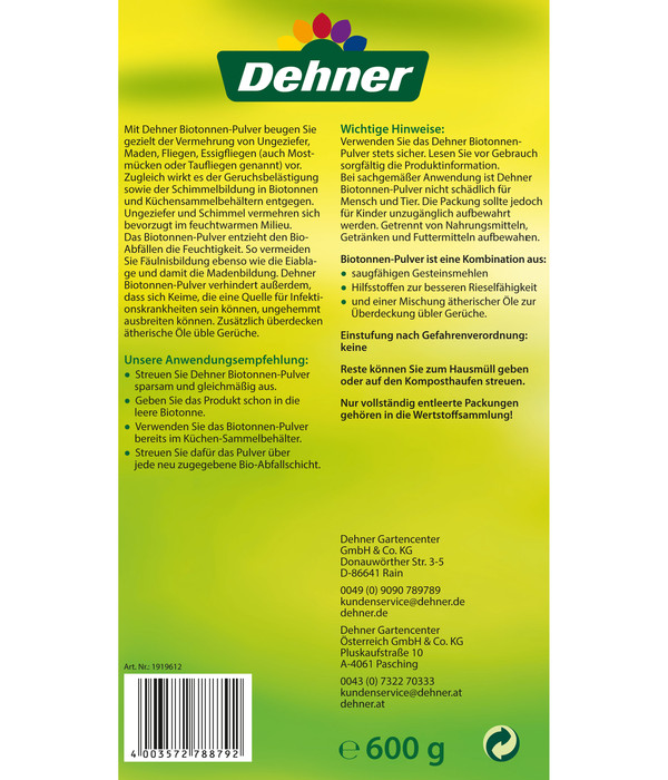 Dehner Biotonnenpulver, 600 g