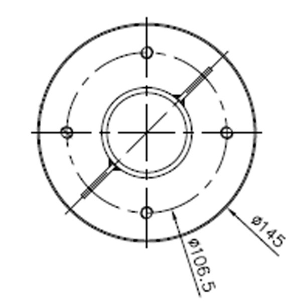 Dehner Bodenhülse für Ampelschirme, Ø 14,5 x 40 cm