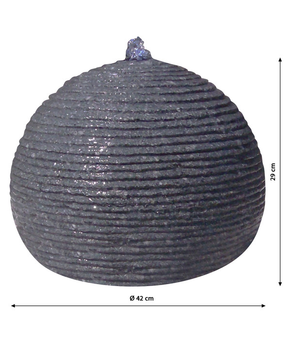 Dehner Granit-Gartenbrunnen Ball, Ø 42 x 29 cm