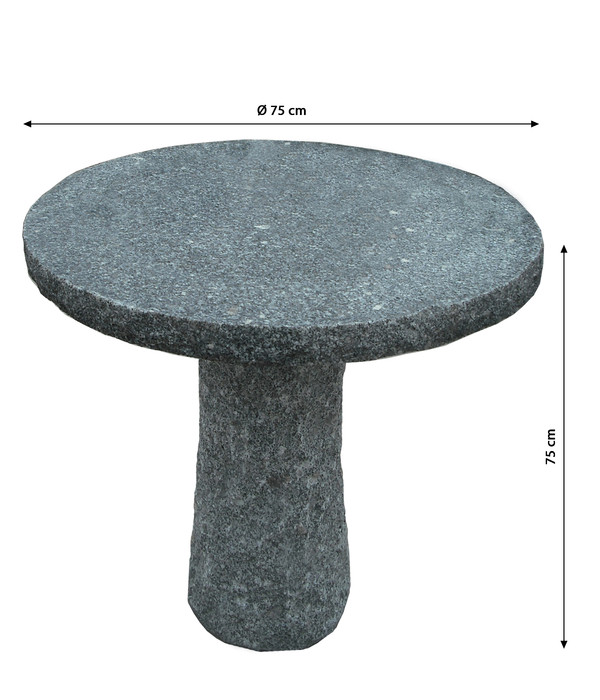 Dehner Granit-Tisch, rund, ca. Ø75/H75 cm