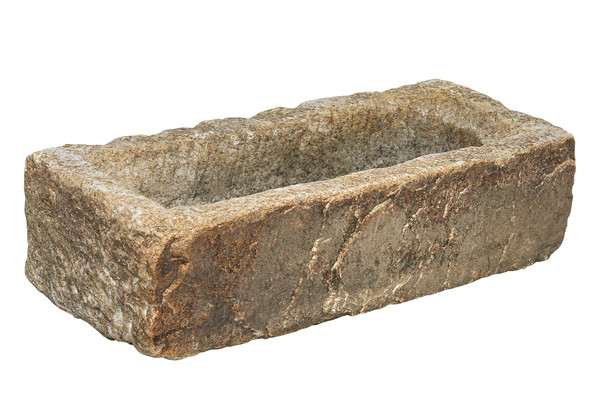 Dehner Granit-Trog, rechteckig, grau-braun, ca. B75/H18/T30 cm