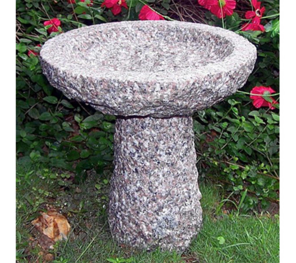 Dehner Granit-Vogeltränke für den Garten, Ø 35 cm | Dehner