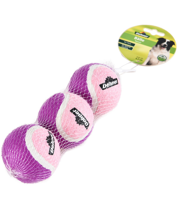 Dehner Hundespielzeug Bälle Tennis, 3er-Pack