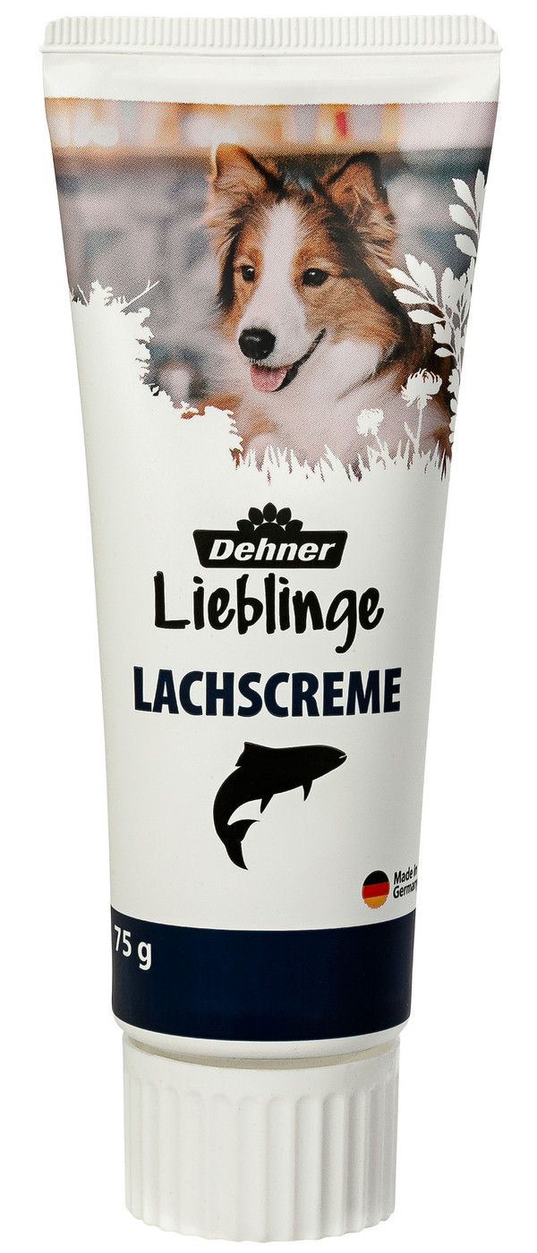 Dehner Lieblinge Hundesnack Lachscreme, 75 g