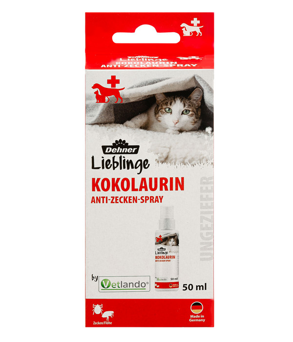 Dehner Lieblinge Kokolaurin Anti-Zecken-Spray Katze