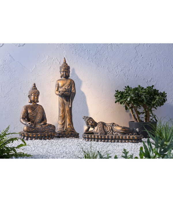 Dehner Magnesia-Buddha liegend, 62,5 x 18 x 26 cm