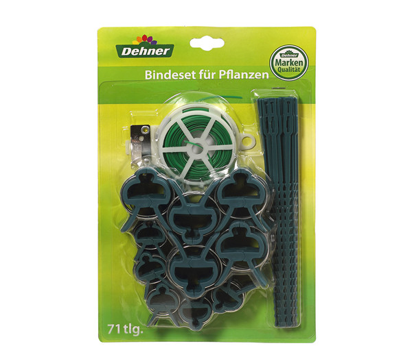 Piece with Binding Wire Garden Ties and Different-Sized Pflanzenclips Dehner Plant Bindeset 71