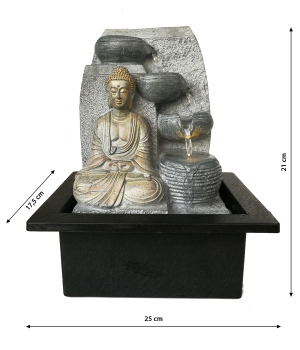 Dehner Polyresin-Zimmerbrunnen Buddha