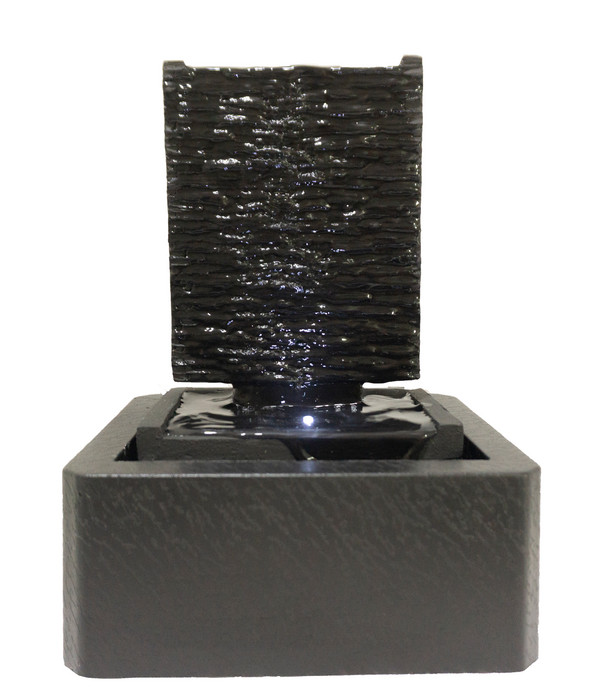 Dehner Polyresin-Zimmerbrunnen Moana mit LED-Beleuchtung, ca. H27 cm
