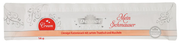 Dehner Premium Lovely Katzensnack Cream Mein Schmauser
