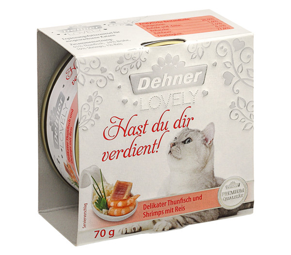 Dehner Premium Lovely Nassfutter für Katzen Hast du dir verdient!