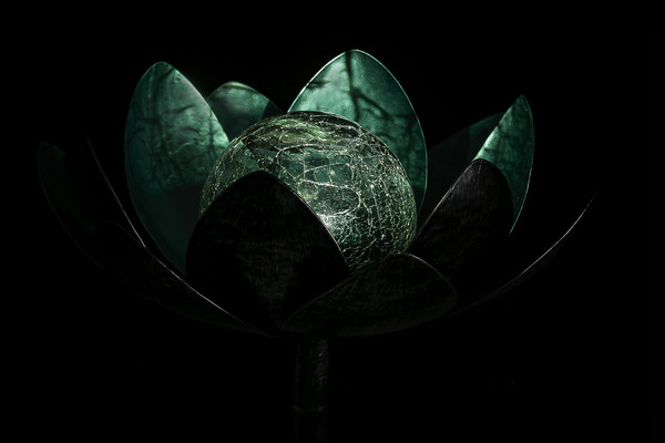 Dehner Solarstab Lotus, ca. Ø22/H101 cm