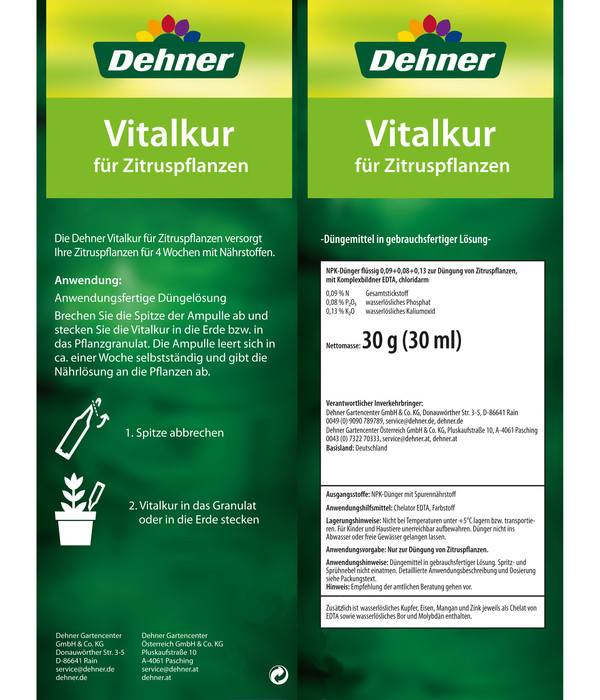 Dehner Vitalkur für Zitruspflanzen, flüssig, 30 ml
