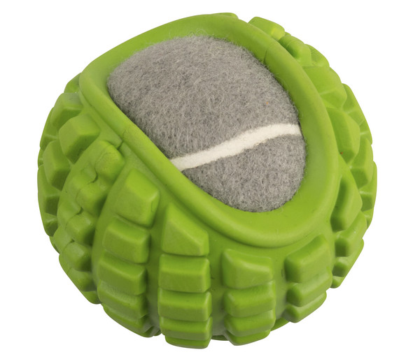 Dehner Wild Nature Hundespielzeug Green Tennisball, ca. Ø9,8 cm