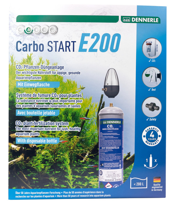 DENNERLE CO2 Pflanzendünge-Set Einweg CarboSTART E200