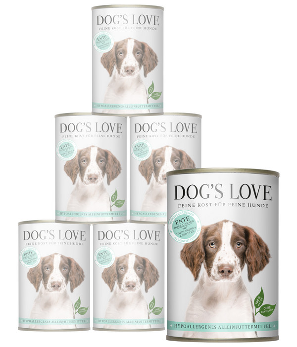 DOG'S LOVE Nassfutter Hypoallergen, 6 x 400 g
