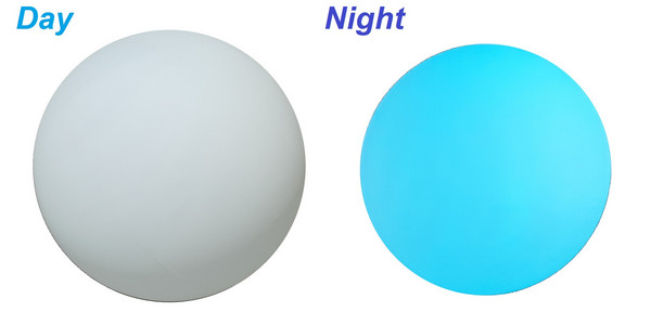 Farmet Kunststoff-Ball Sirio fluoreszierend, weiß