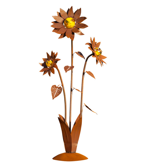 Ferrum Glas-Blume Sonnenblume, ca. H165 cm