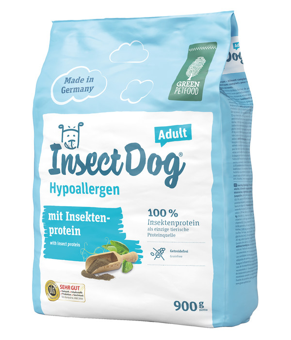 GREEN PETFOOD Trockenfutter für Hunde InsectDog Hypoallergen