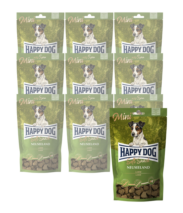 Happy Dog Hundesnack Soft Snack Mini Neuseeland, 10 x 100 g