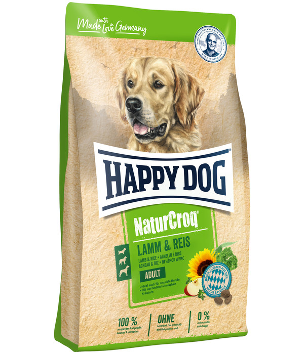 Happy Dog Trockenfutter für Hunde NaturCroq, Lamm & Reis