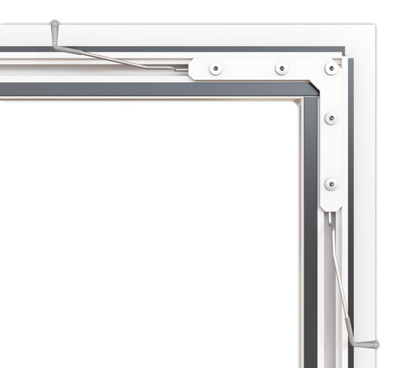 Hecht Fliegengitter Fensterbausatz COMPACT, 130x150 cm