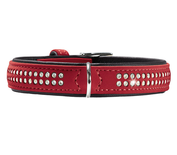HUNTER® Hundehalsband Softie Deluxe, rot/schwarz