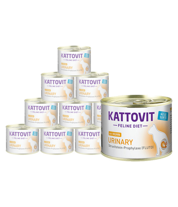 KATTOVIT Feline Diet Nassfutter für Katzen Urinary, 12 x 185 g